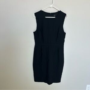 Women’s J.Crew 100% Wool Black Sheath Dress, Size 10
